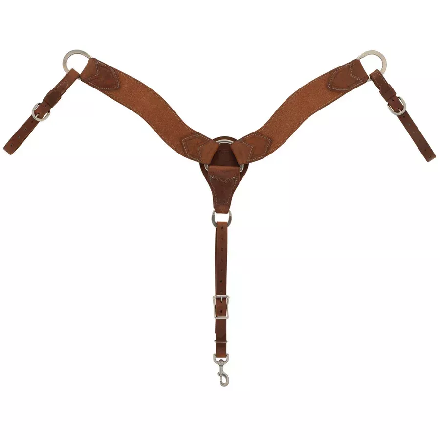 Rough Out Breast Collar, Oiled Hermann Oak