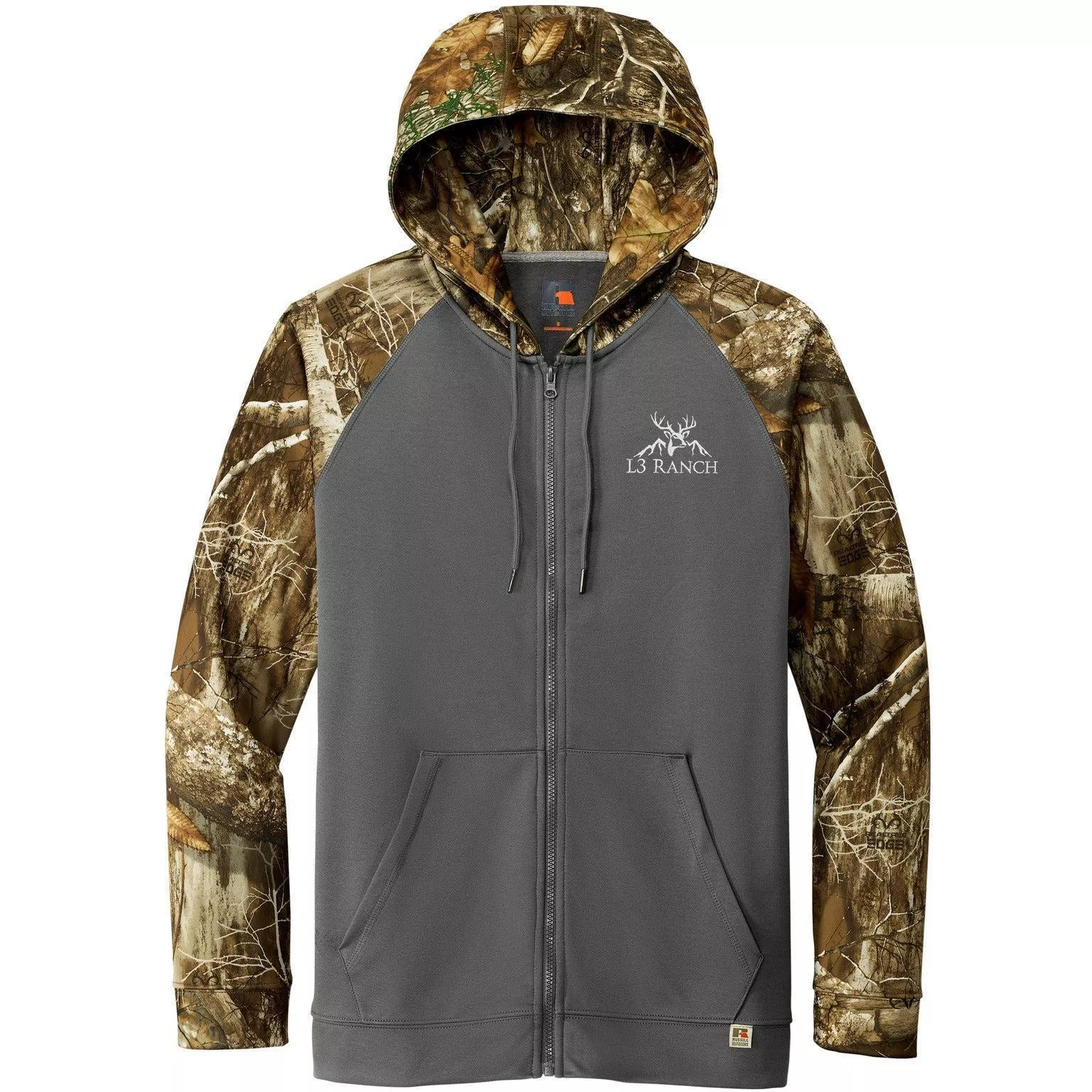 Russell Outdoors Realtree Performance Colorblock Full-Zip Hoodie