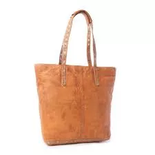Sierra Crest Leather Bag in Antique Gold