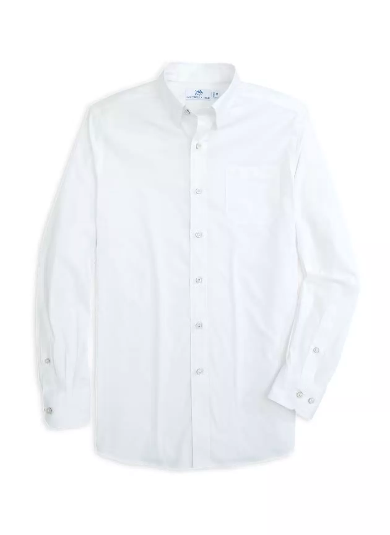 Southern Tide Mens Charleston Overbook Solid Sport Shirt