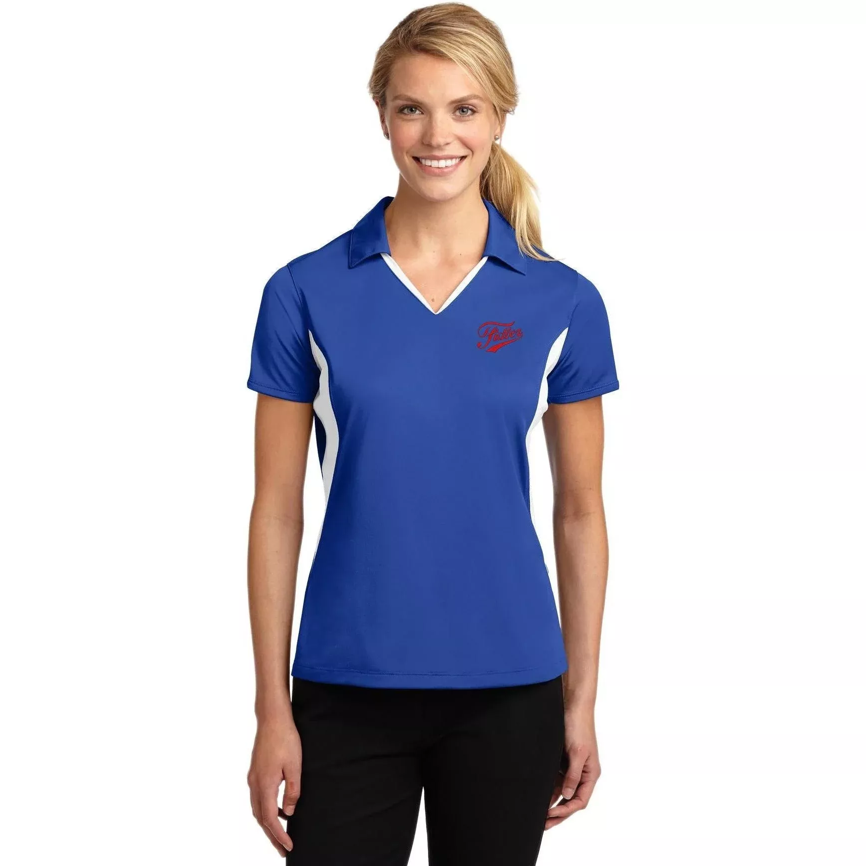Sport-Tek Women's Side Blocked Micropique Polo