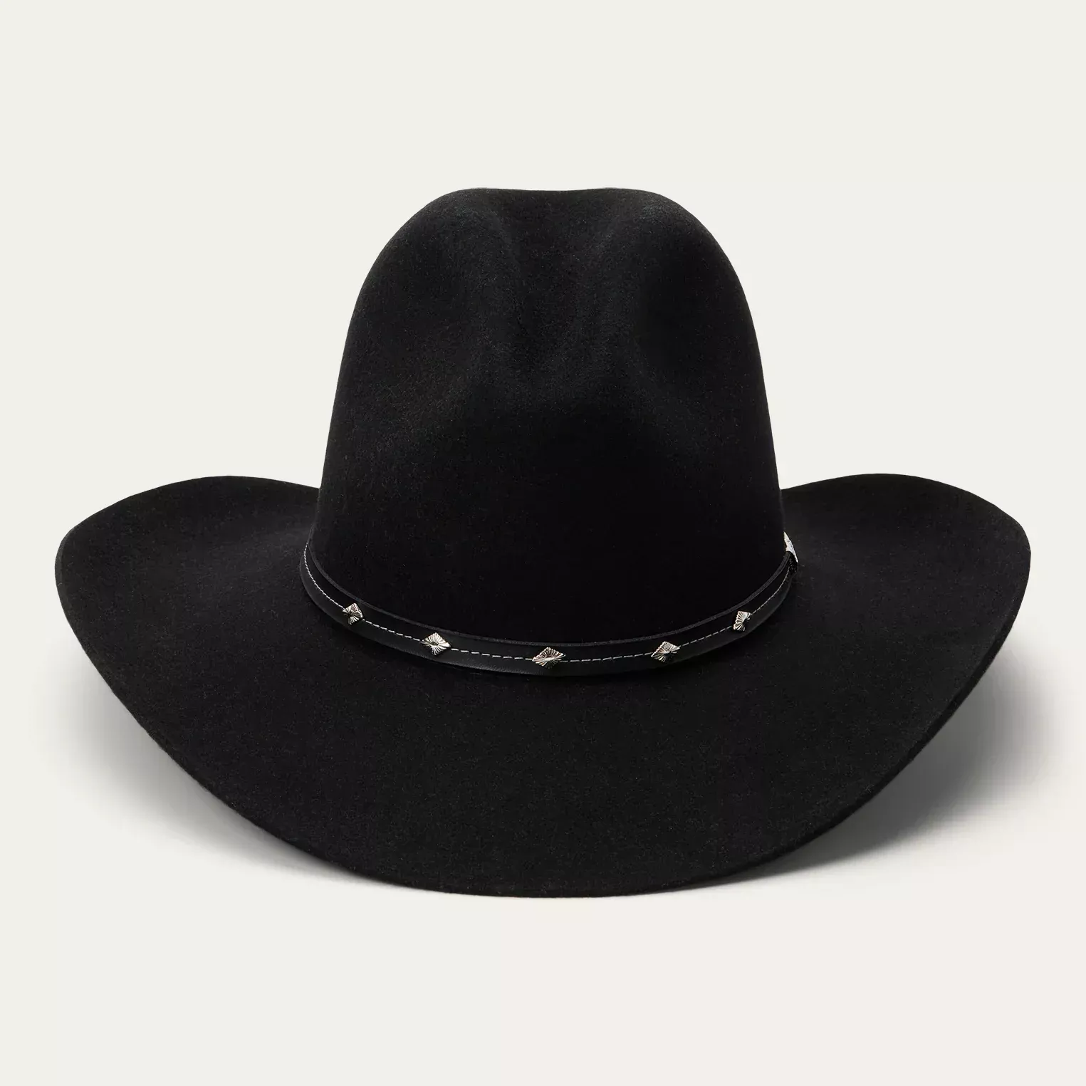 STETSON FELT HAT SILVER MINE BLK 4X