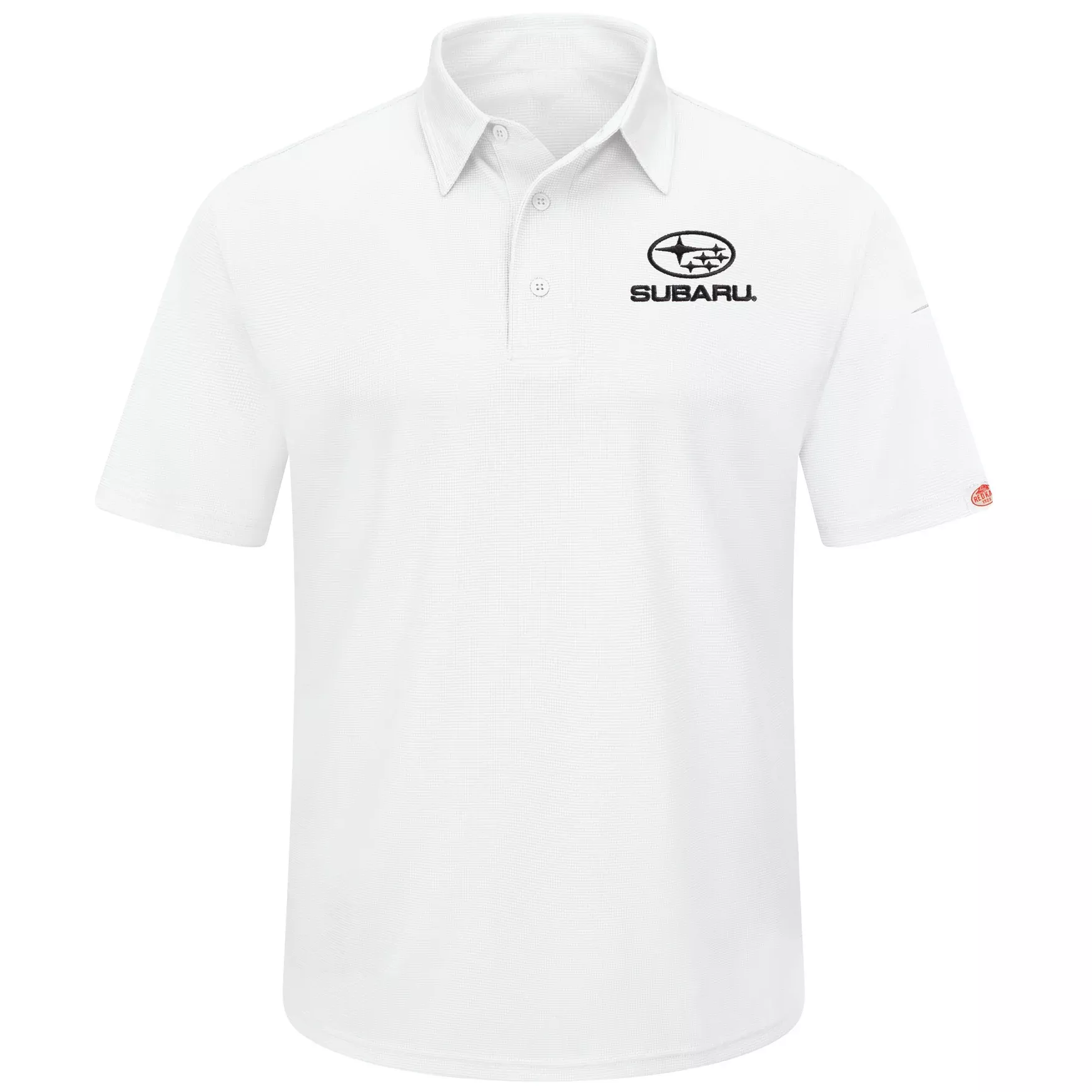 Subaru Men's Performance Knit Series Pro Polo - White- SUK4WH
