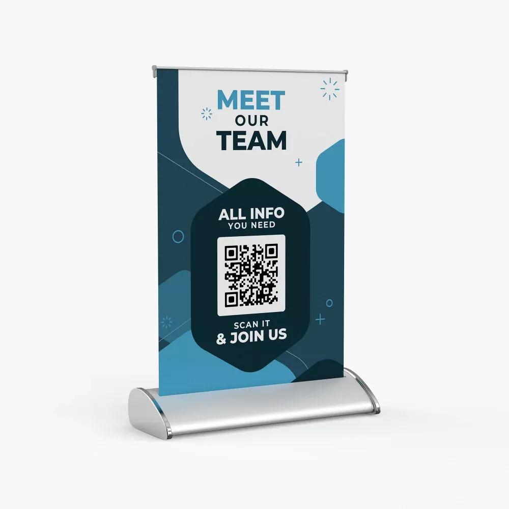 Table Top Retractable Banner Stand 11.5" x 17.5"