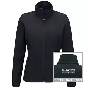 Toyota Material Handling Women's Deluxe Soft Shell Jacket -Black - 3294BK