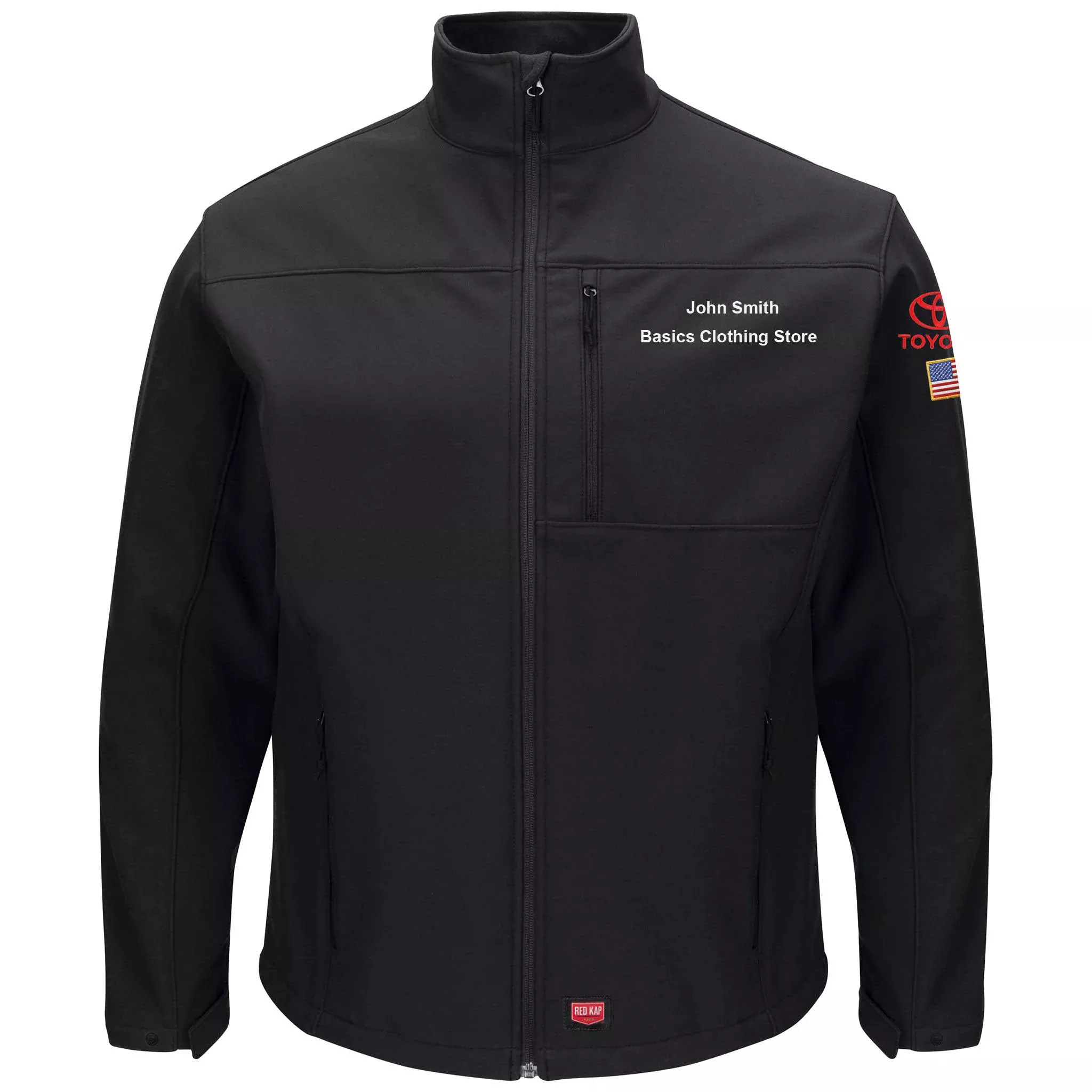 Toyota Men's Deluxe Soft Shell Jacket - Black - 3169BK
