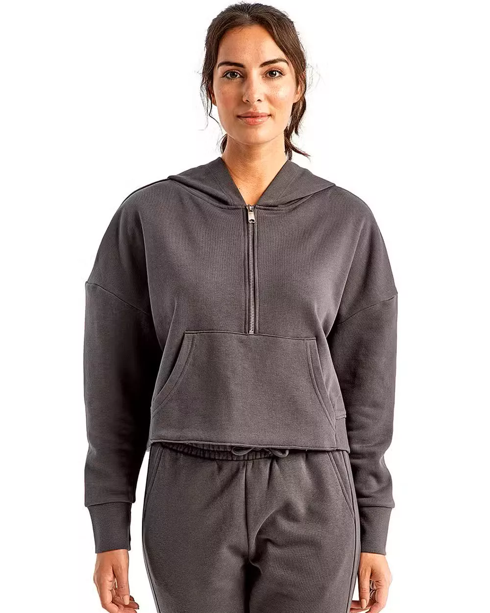 TriDri – Womens Alice Half-Zip Hooded Sweatshirt