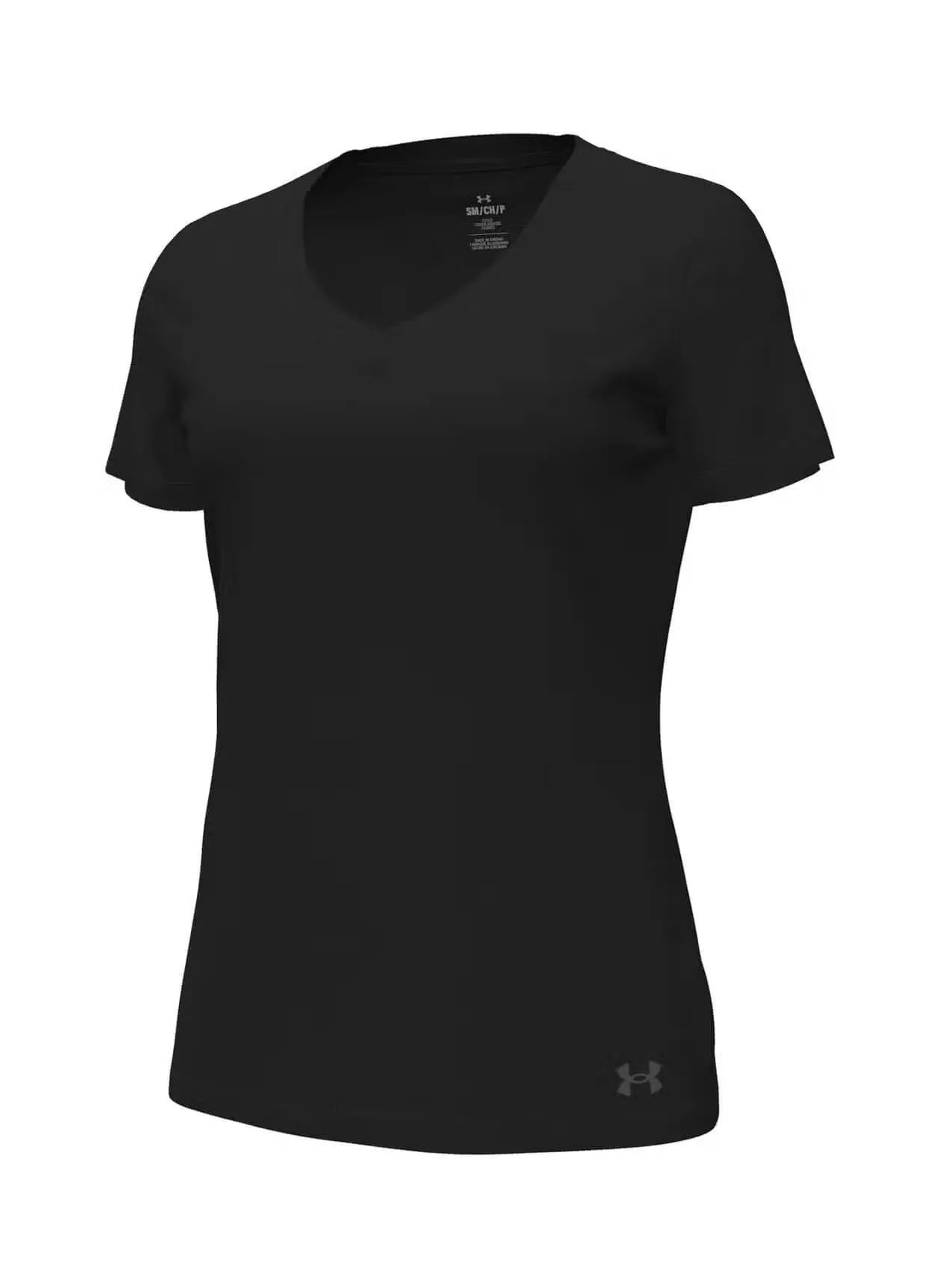Under Armour Womens Performance Cotton V-Neck T-Shirt