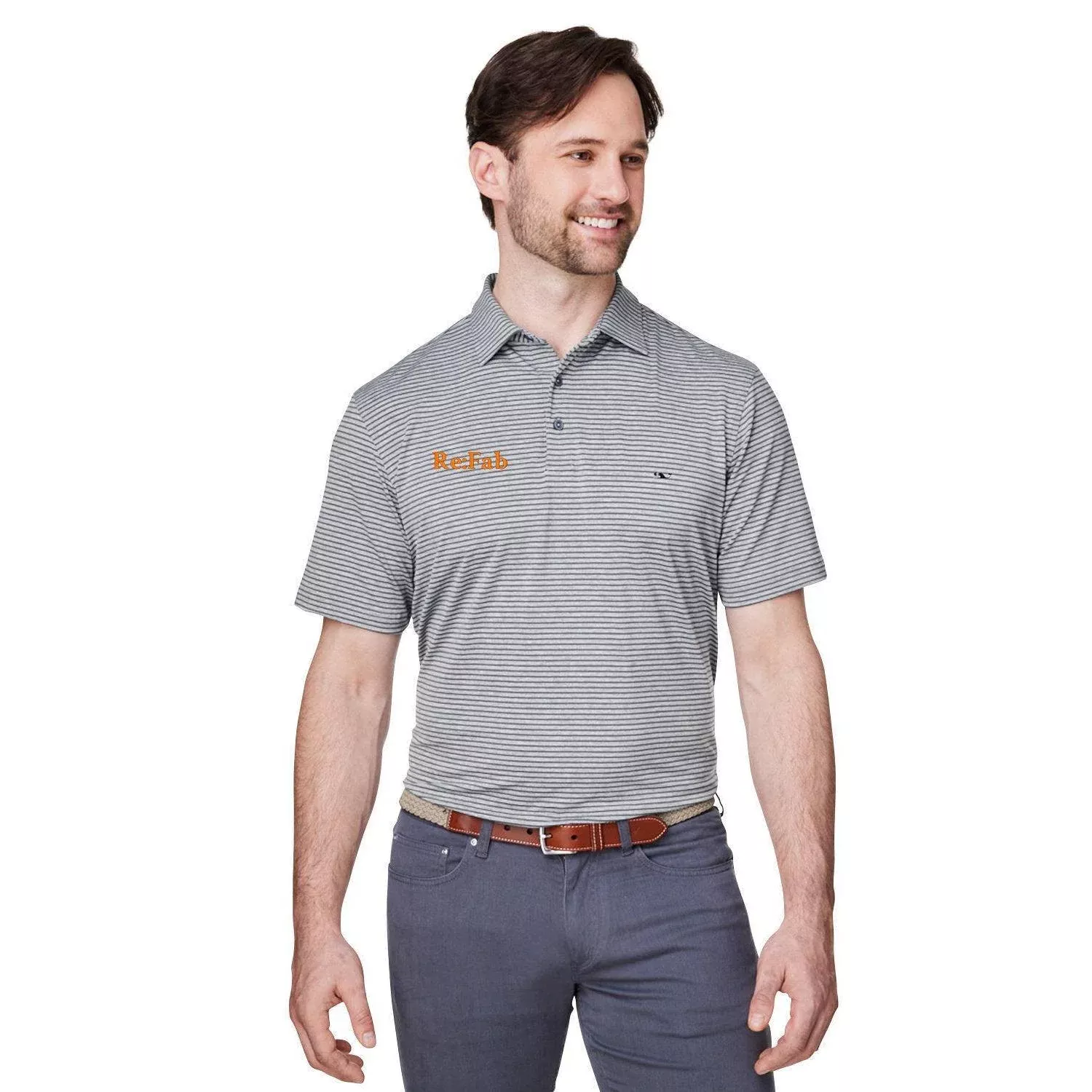 Vineyard Vines Bradley Stripe Sankaty Polo