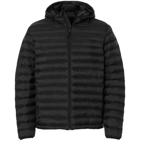 Weatherproof Lightweight Poly-filled Hooded Puffer Jacket