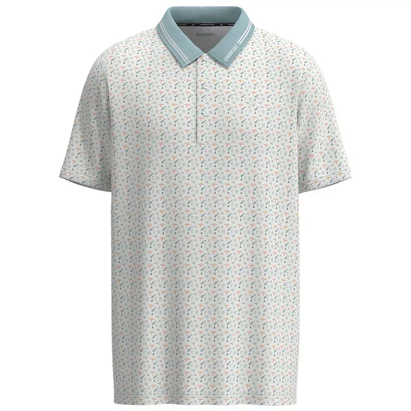 "The Weekender" Polo White/Blue