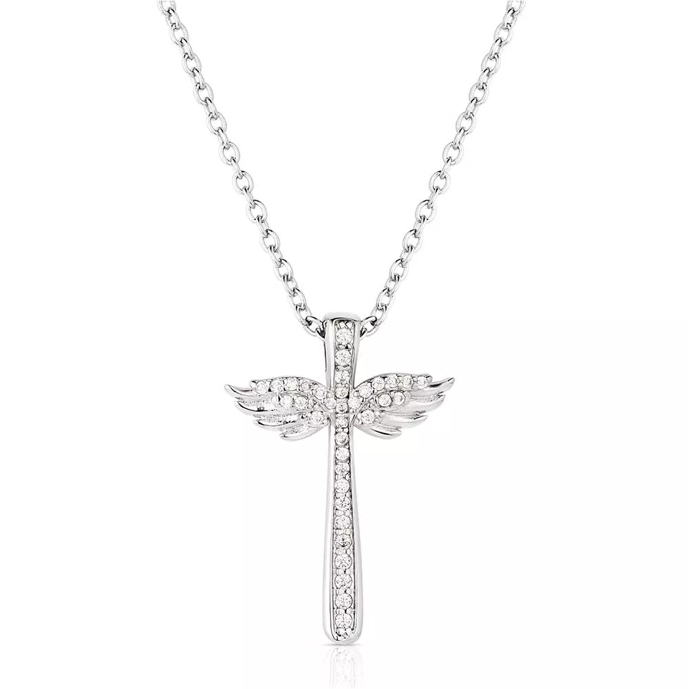 Wings of Faith Cross Necklace