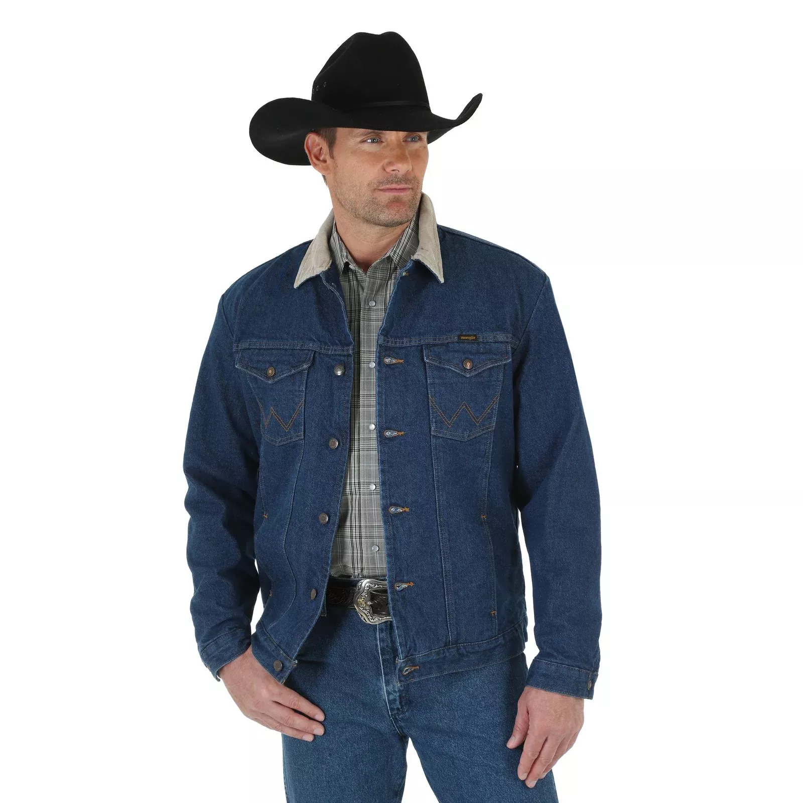 Wrangler Blanket Lined Denim Jacket - Denim - 74270PW