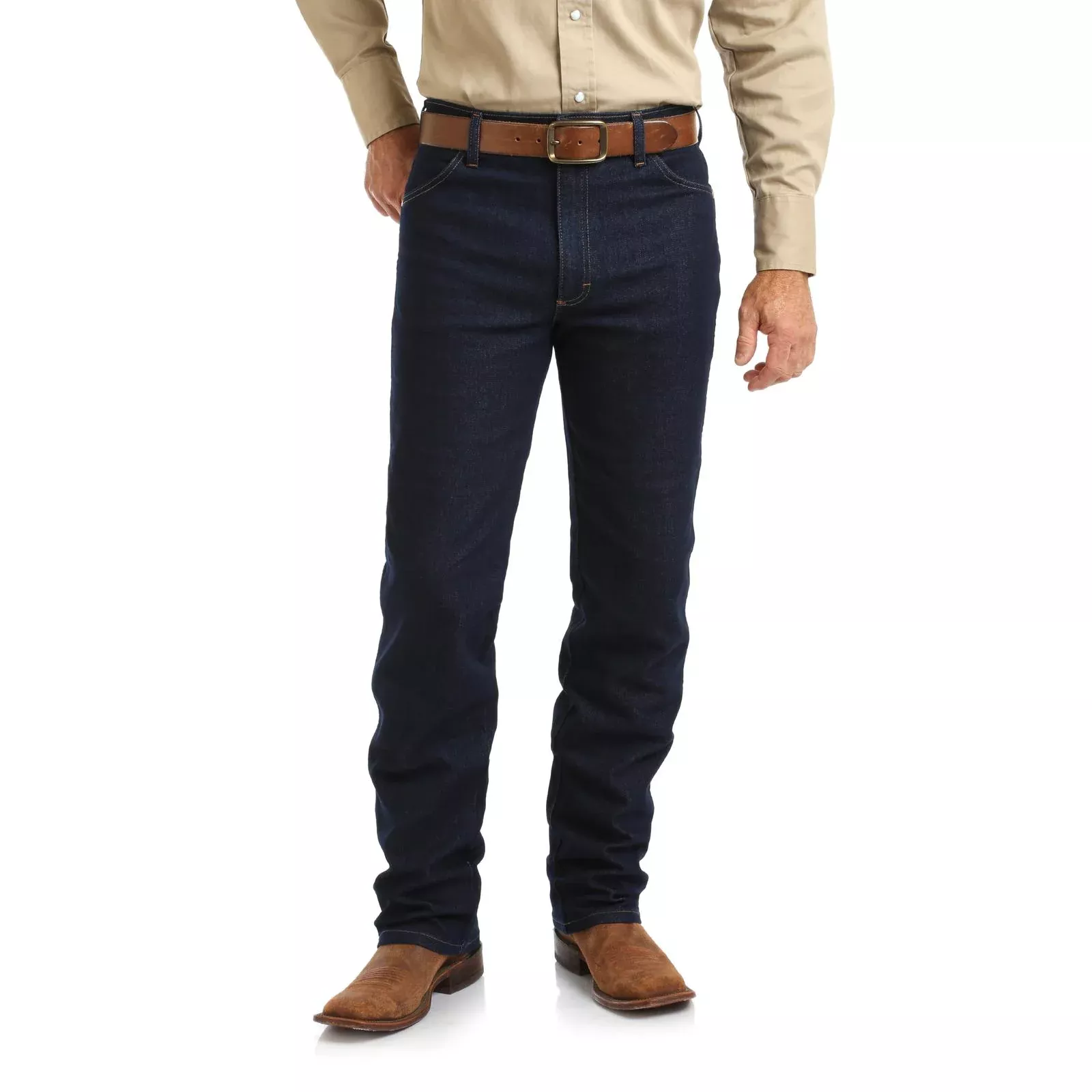 Wrangler Cowboy Cut Men's Jeans - Original Fit Active Flex - Prewashed Indigo-13MAFPW