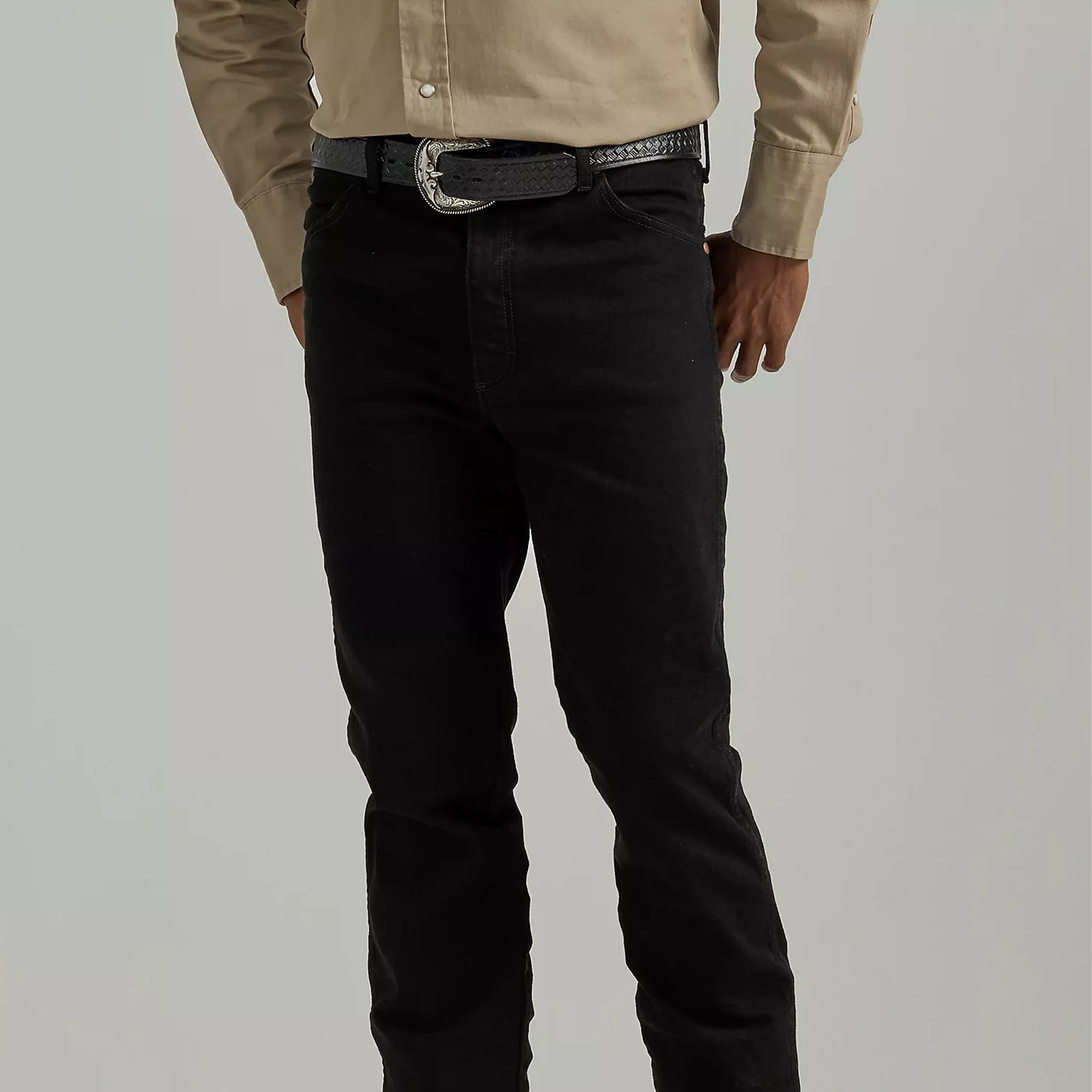Wrangler Cowboy Cut Slim Fit Active Flex Jeans - Black - 112336343