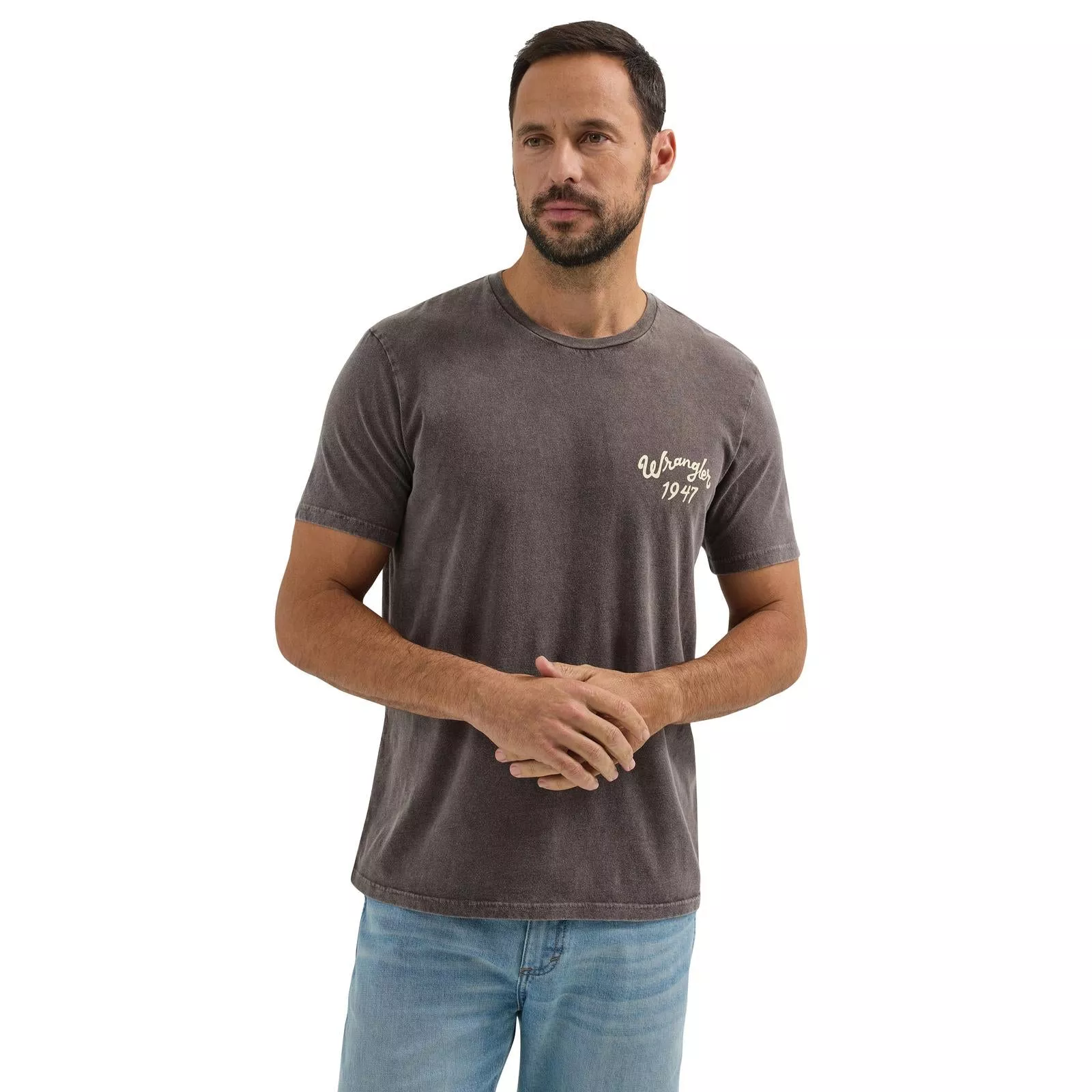 Wrangler Graphic Short Sleeve T-shirt - Regular Fit - Ganache