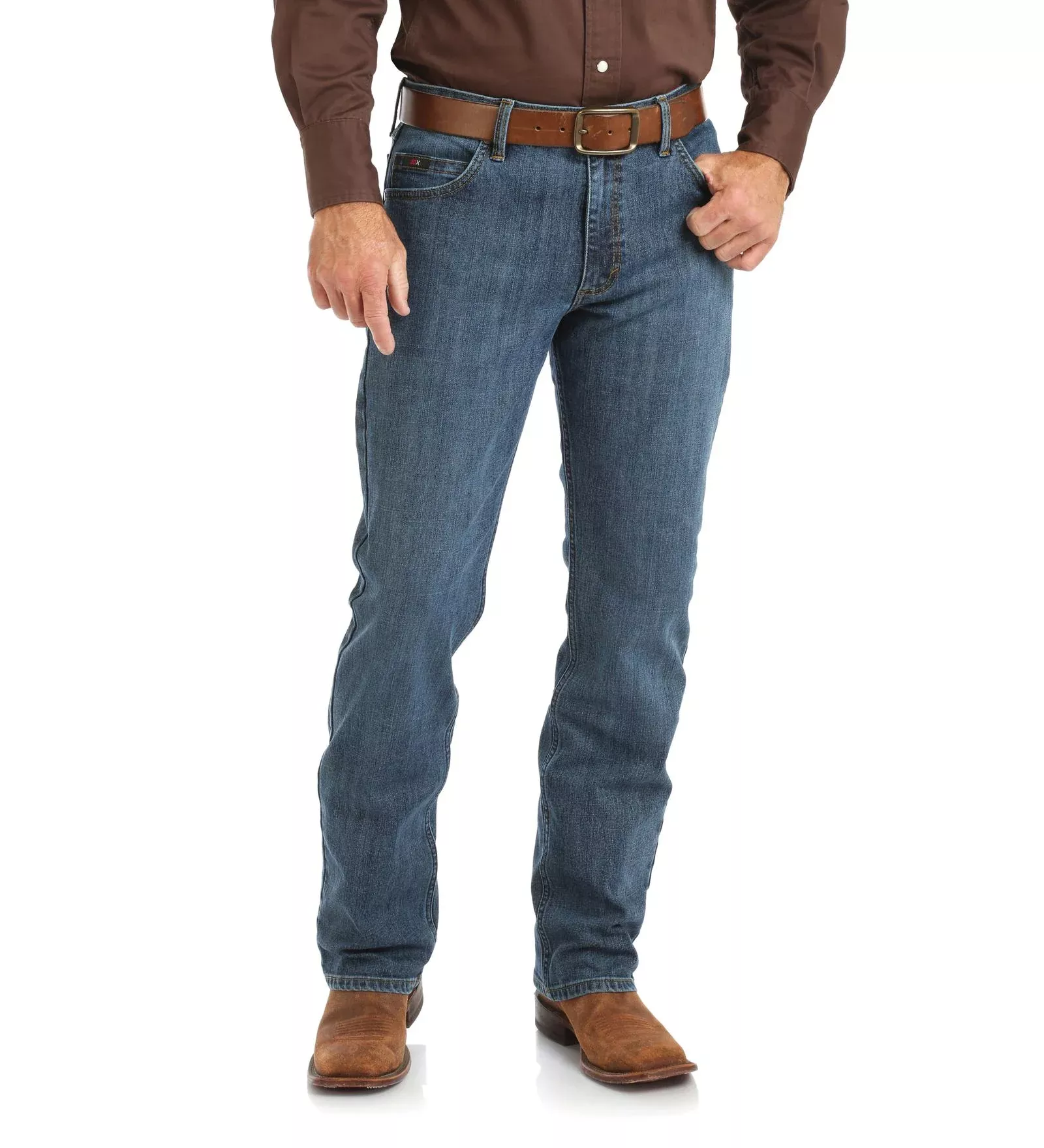 Wrangler Men's 20X Active Flex Jeans - Slim Fit - Stone Blue - 02MCWST