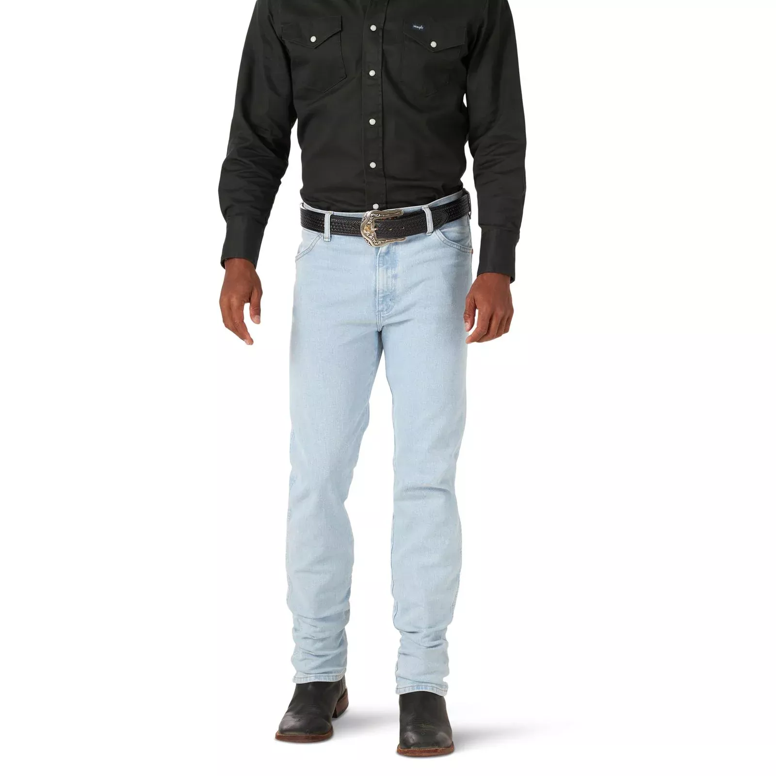 Wrangler Men's Cowboy Cut Active Flex Jeans - Original Fit - Bleach-13MAFGH