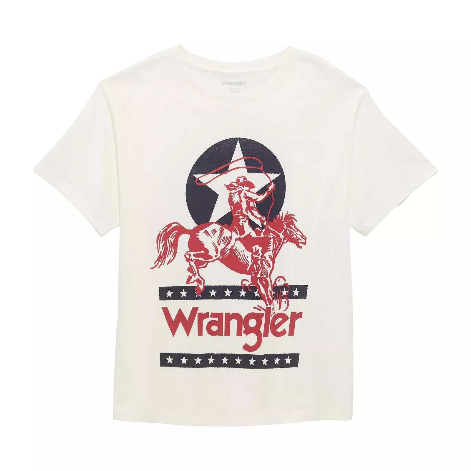 Wrangler Retro Graphic Short Sleeve T-Shirt - Girlfriend Fit - Bright White