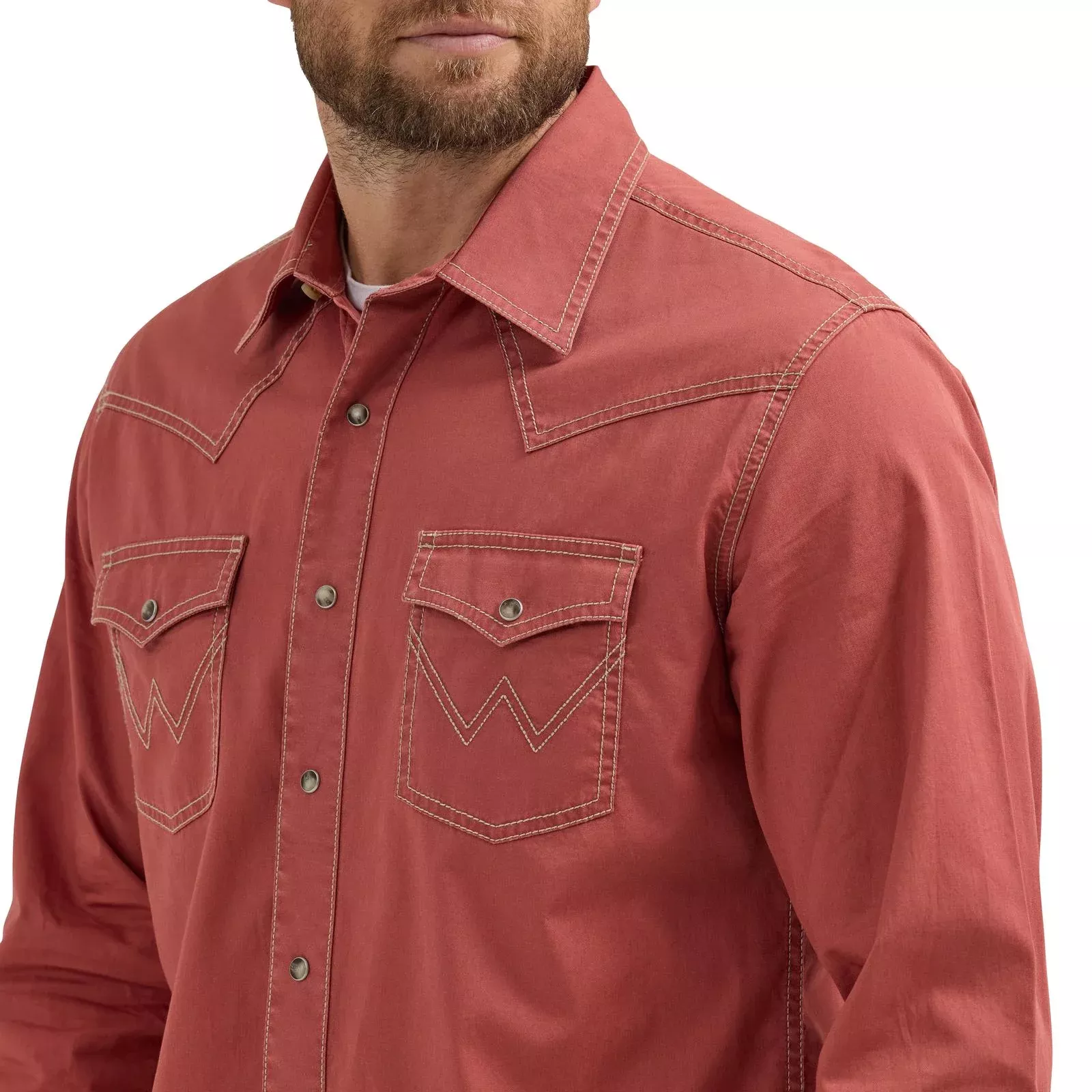 Wrangler Retro Premium Long Sleeve Shirt - Modern Fit - Sunset