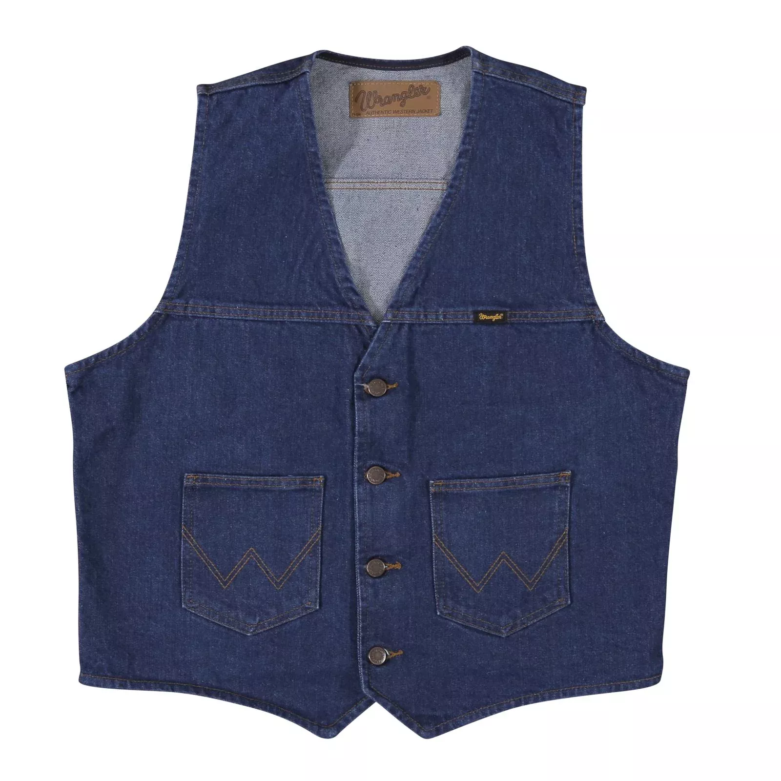 Wrangler Unlined Denim Vest -Denim - 74130PW