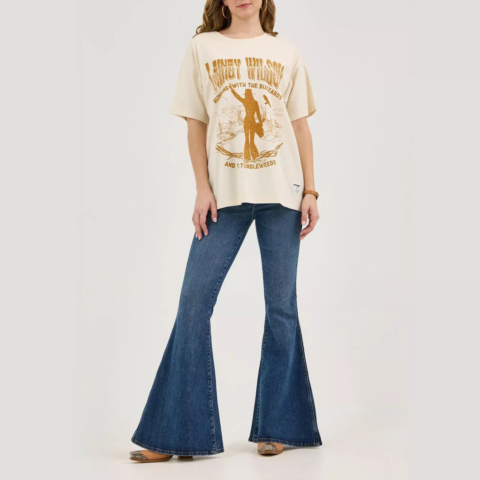 Wrangler X Lainey Wilson Buzzards T-Shirt - White