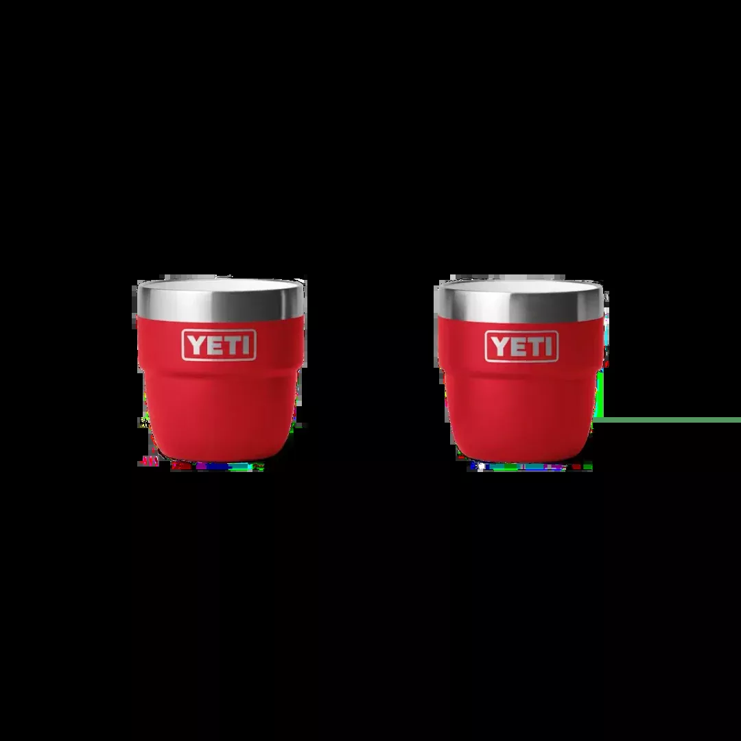 Yeti Unisex Rambler 4 Oz Rescue Red Stackable Cups