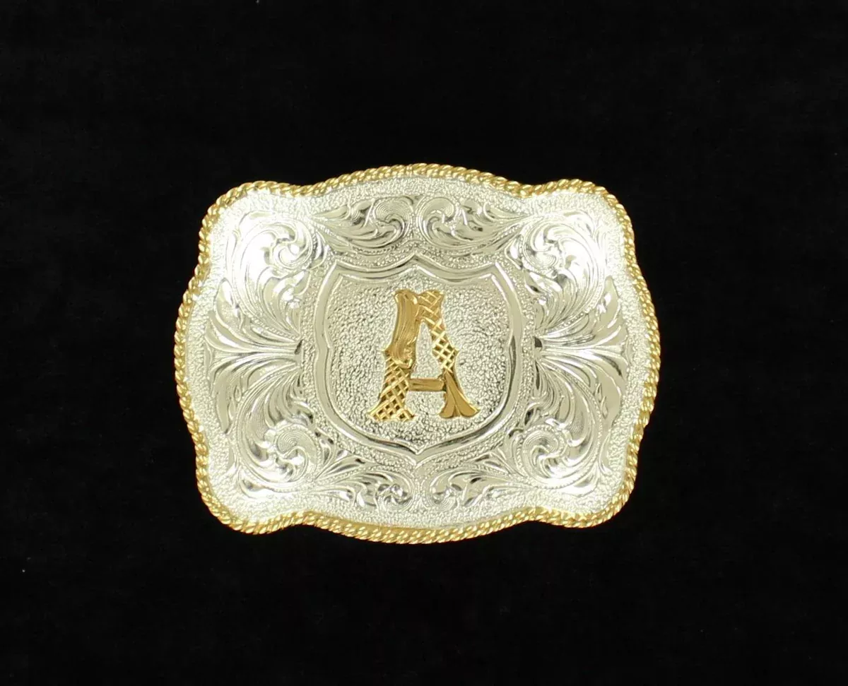 YOUTH INITIAL (A) BELT BUCKLE