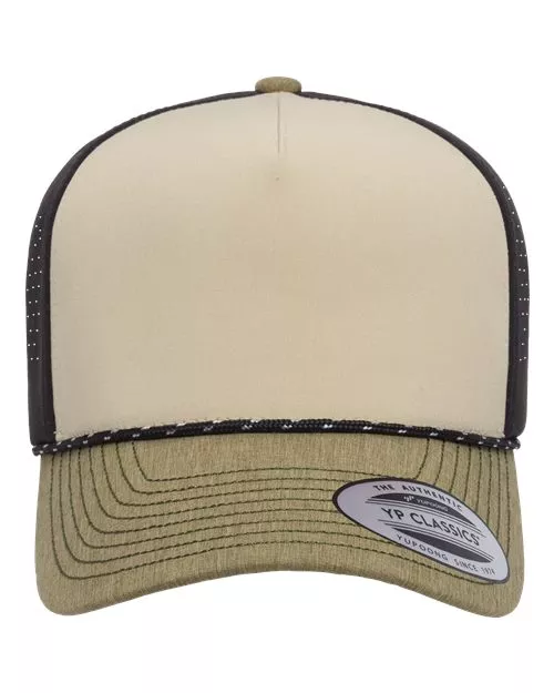 YP Classics Five-Panel Perforated Rope Cap