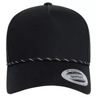 YP Classics Retro Cotton Blend Five-Panel Rope Cap 5079BD