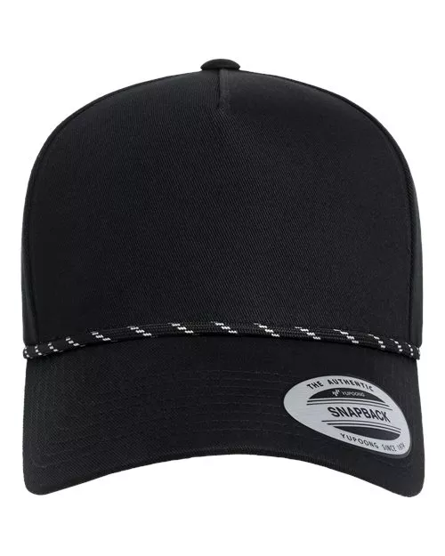 YP Classics Retro Cotton Blend Five-Panel Rope Cap