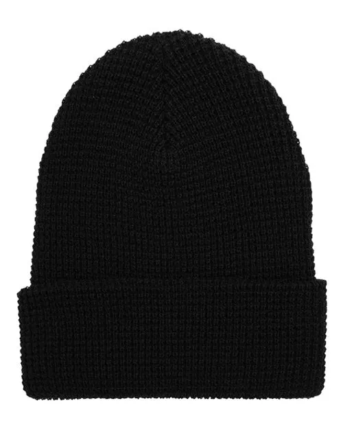 YP Classics Waffle Cuffed Knit Beanie