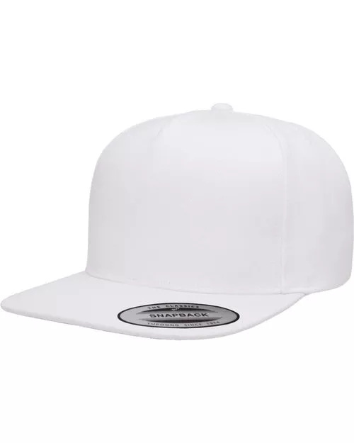 Yupoong – Adult 5-Panel Structured Flat Visor Classic Snapback Cap