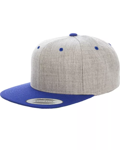 Yupoong – Adult 6-Panel Structured Flat Visor Classic Two-Tone Snapback