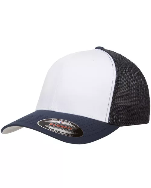Yupoong – Flexfit Trucker Mesh with White Front Panels Cap