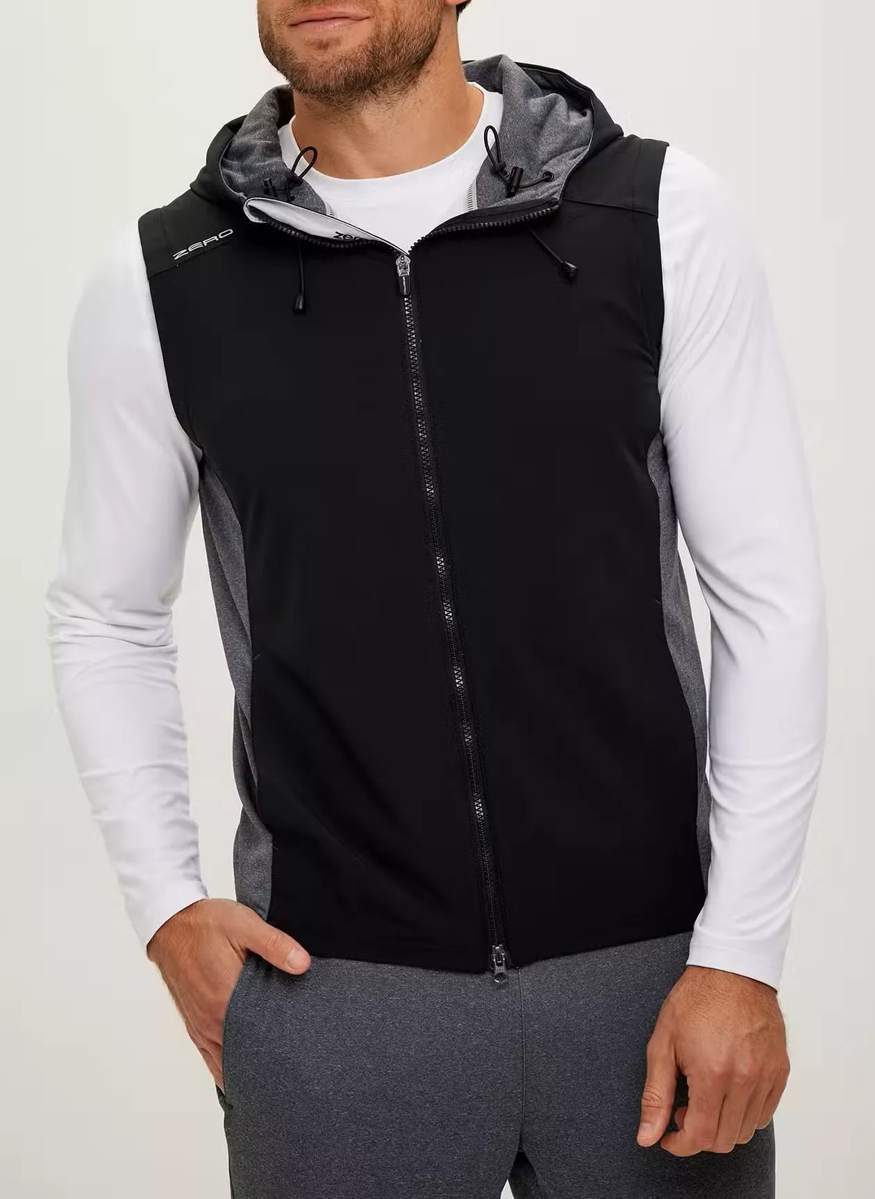 Zero Restriction Mens The Champ Hoodie Vest